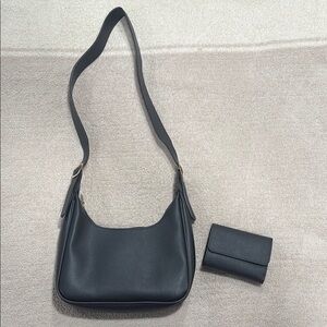 Black Purse and Wallet Set